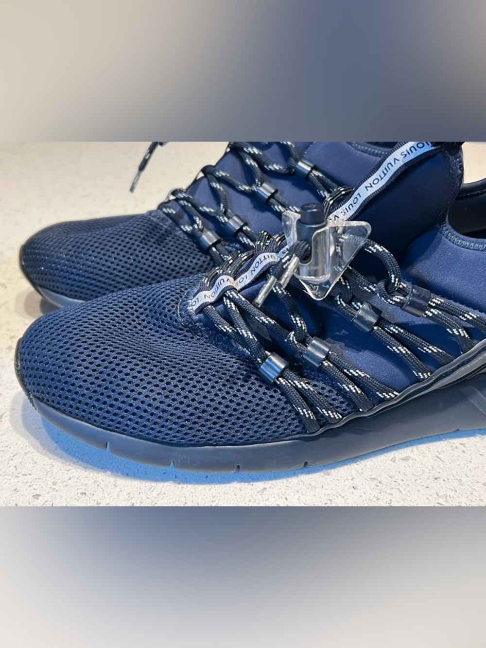 Louis Vuitton fastlane blue mesh sneakers - Picture 5 of 10